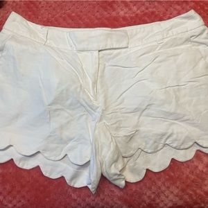 Jcrew scalloped shorts